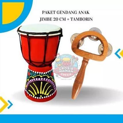 TERMURAH DJIMBE ANAK ukuran 20 cm JIMBE MURAH SEMI DARBUKA ALAT MUSIK MURAH GENDANG ANAK darbuka