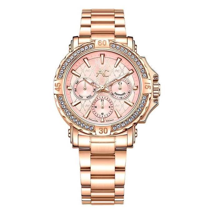 [DUNIA ARLOJI PONTIANAK] AC 9205 JAM RANTAI CEWEK ALEXANDRE CHRISTIE AC 9205 BF ANALOG BISNIS KEMEWA