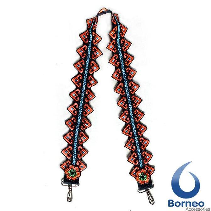 ASLI Tali Tas Strap Selempang Manik Segitiga Dayak Kalimantan READY STOCK