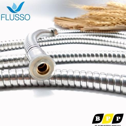 Discount Selang Fleksibel Sambungan Air Drat 1/2 Stainless FLUSSO | Selang Sambungan Water Heater | 