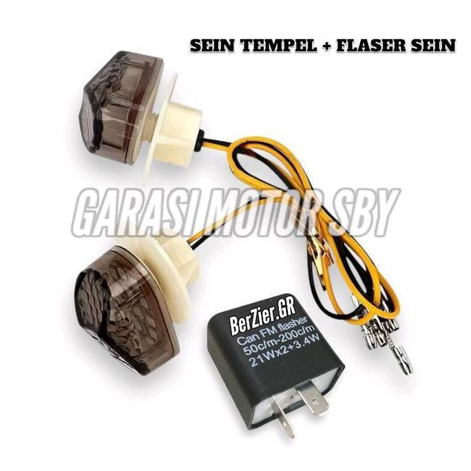 sabarshopss - paket lampu sein tempel model diamond flasher sen universal semua motor