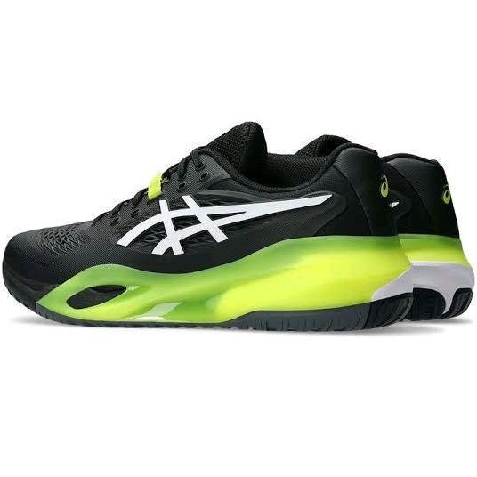 Sepatu ASICS GEL RESOLUTION X Black White Green / Asics GEL RESOLUTION X Shoes