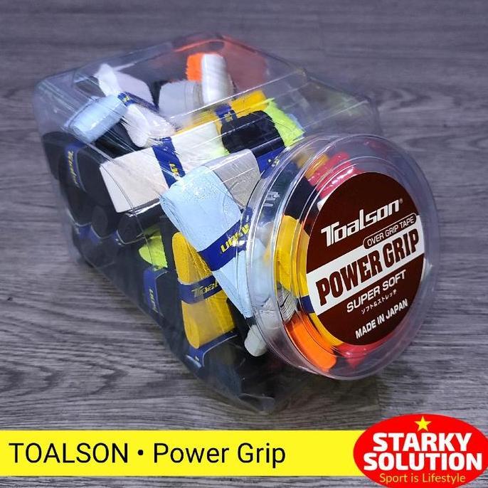 Grip TOALSON POWER GRIP Raket Tenis Badminton Padel Overgrip Super Soft - JAPAN