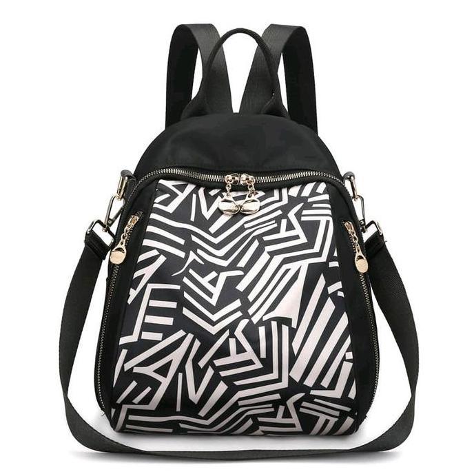 NEW - (Bisa cod)Tas wanita chibao import bisa ransel dan selempang 2231 motif zebra