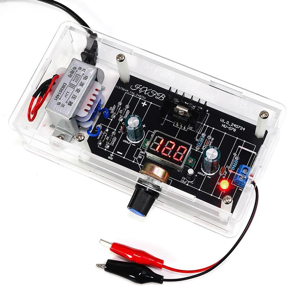LM317 Adjustable Power Supply DIY Kit DC Regulated Power Supply Module Component Welding Electronic 