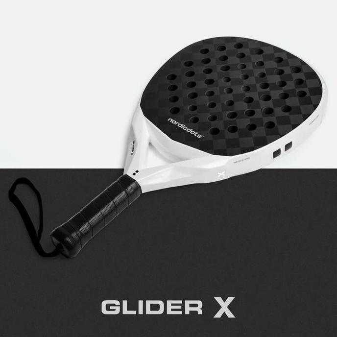 Racket Padel Nordicdots Glider X - Pearl White