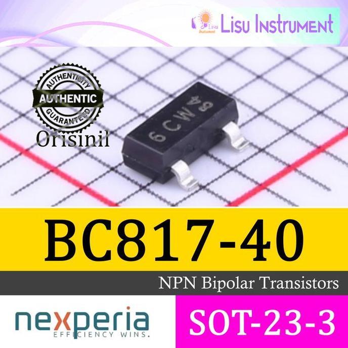BC817-40 45V 500MA NPN BIPOLAR TRANSISTOR 6C BC817 SOT-23 NEXPERIA ORIGINAL