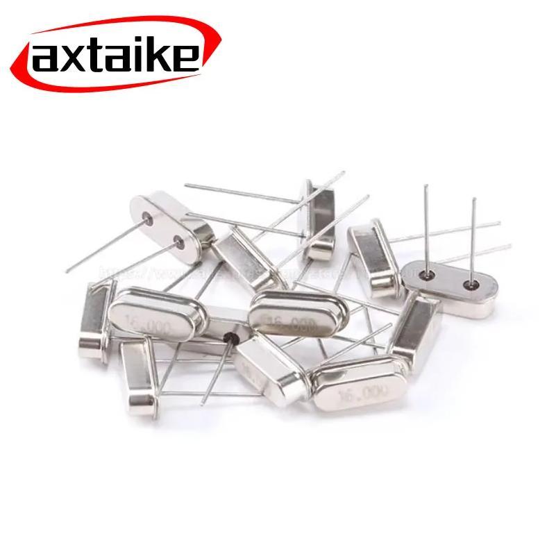 10PCS 4 6 8 10 11.0592 12  13.56 16 18.432 20 22.1184 24 25 27 30 32 MHZ HC-49S DIP Quartz Crystal R