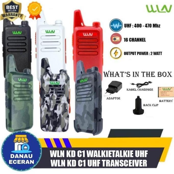 PROMO DISKON - WLN KD C1 WALKIETALKIE WLN KD C1 KD-C1 TANPA DESKTOP HT WLN SATUAN