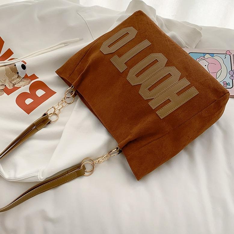 Hot Hotank Tas Kanvas Bahu Tas Kanvas Wanita Kelas Perguruan Tinggi Tas Besar Wanita Tas Komuter Tot