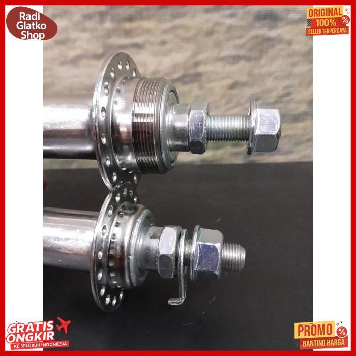 Terbaru Hub Freehub Nap Bos Sepeda Eterna Drat Lubang 36 Hole Chrome Cp Silver Depan Belakang Multis