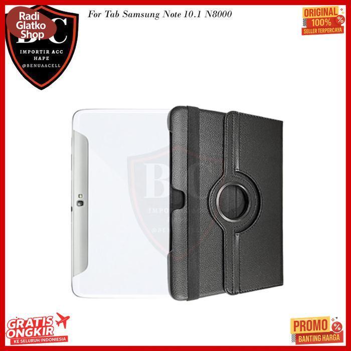 Original Sarung Tab Samsung Note 10.1 N8000 - Rotary Case Samsung N8000