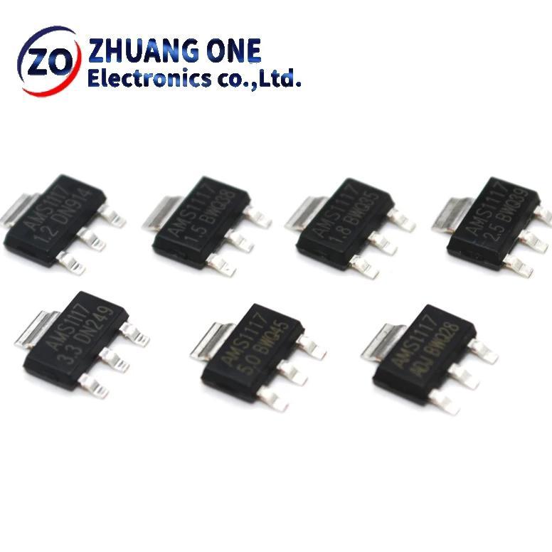 50PCS AMS1117 series AMS1117-3.3V AMS1117-ADJ AMS1117-1.8V AMS1117-1.2V AMS1117-5.0V AMS1117-2.5V AM