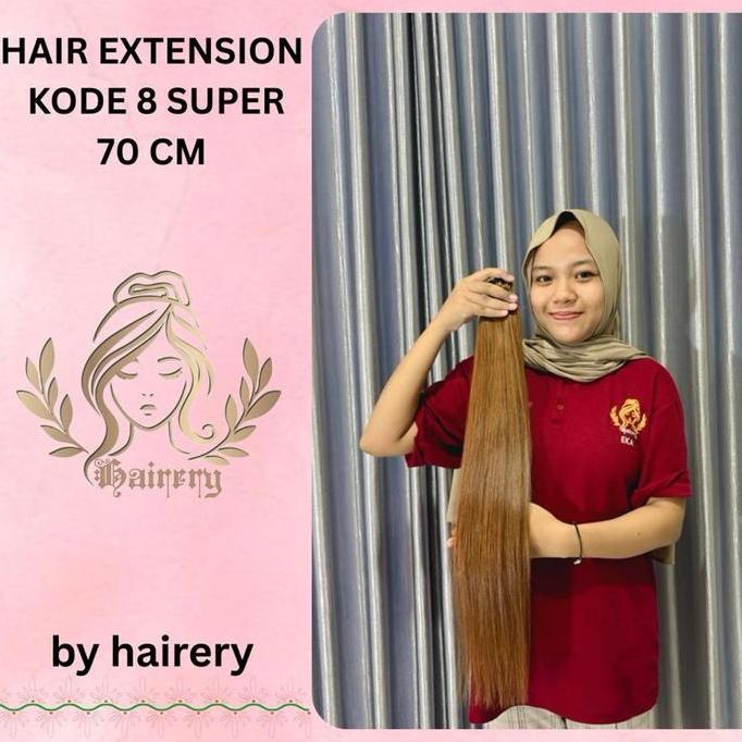 Hair Extension 70 cm super coklat