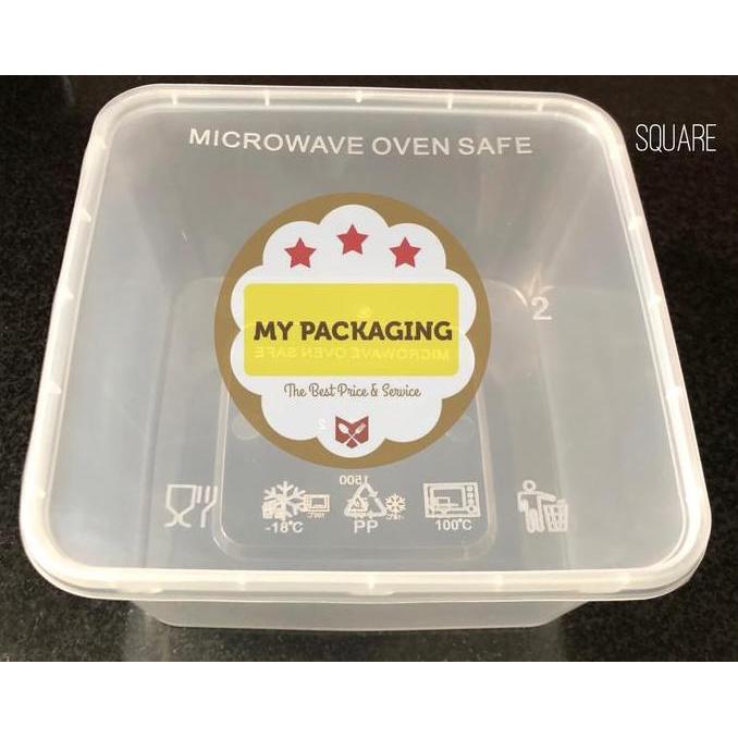 Thinwall KIIP Kotak Makan Microwave / food box / wadah plastik 1500ml