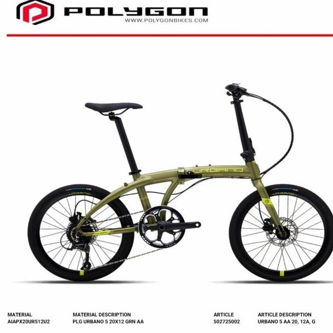 Terlaris Sepeda Lipat 20 Inch Polygon Urbano 5