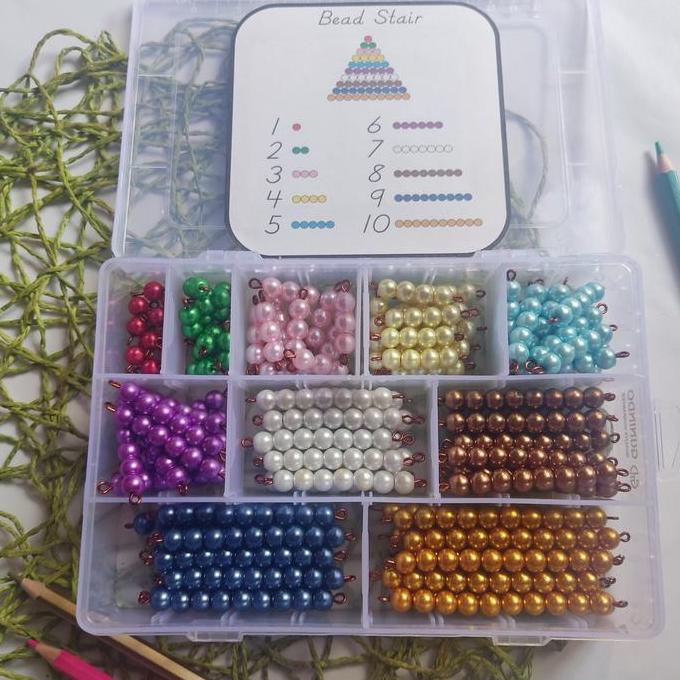MAINAN MONTESSORI MATH BEADS HOMEMADE