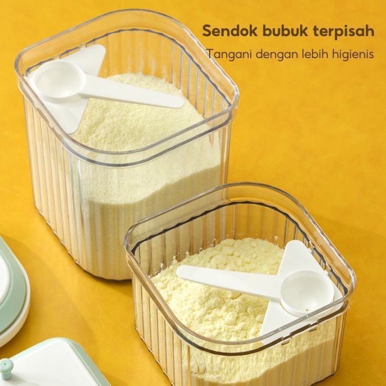 Promo Bulan Ini 2400Ml1Kg Bpa Free Kotak Susu Bubuk Bayi Serbaguna Container Tempat Wadah Susu Tople