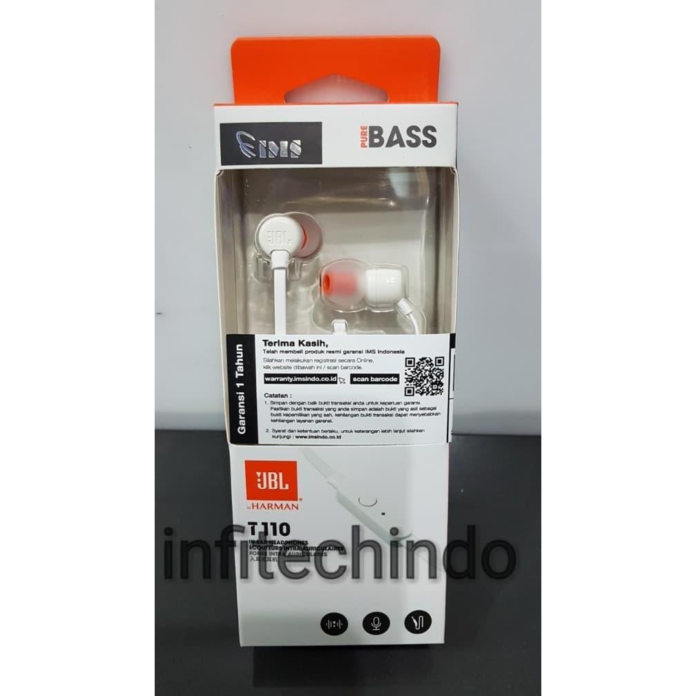 JBL T110 Headset Headphone 100% original garansi resmi indonesia