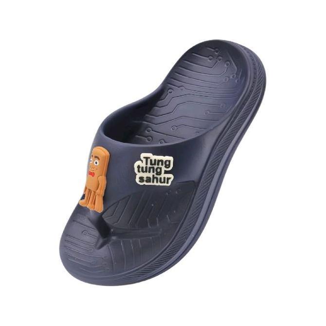 Sptkrn- Sandal Jepit Anak Laki-Laki Sebo Motif Tung Tung Sahur/Sandal Anak Laki Laki Kekinian/Sandal