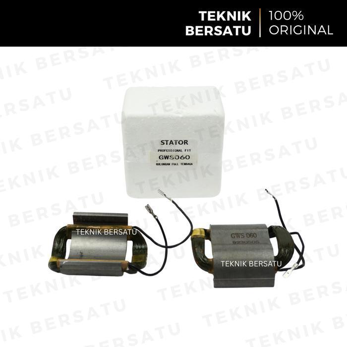 Stator Gws 060 / Gws 6-100 Bantalan Mesin Gerinda Bosch (2 Pcs Type) Original Dan Terpercaya