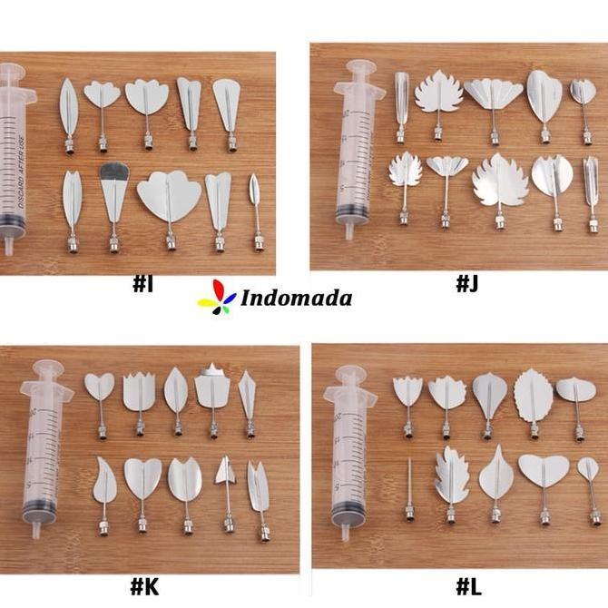 Coox- 3D Art Jelly Tools / Art Pudding Tools/Art Jelly Puding Suntikan 10 Bh