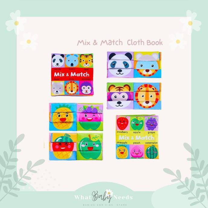 RADEJARRR - MIX & MATCH BUSY BOOK - BUKU EDUKASI ANAK / CLOTH BOOK