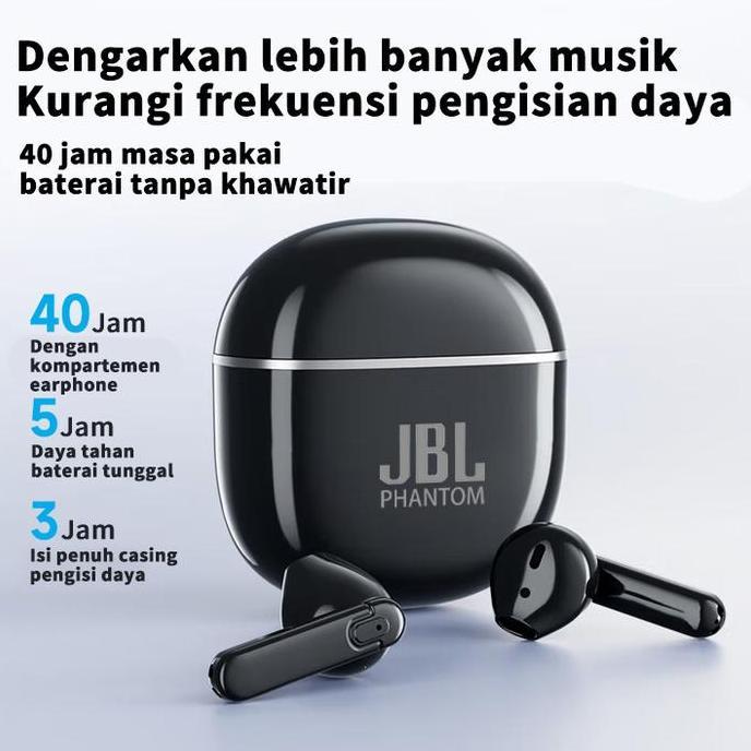Azrilbagusshop - Jbl Phantom Mini Tws | Bluetooth Sport Bass Kuat Baterai Awet