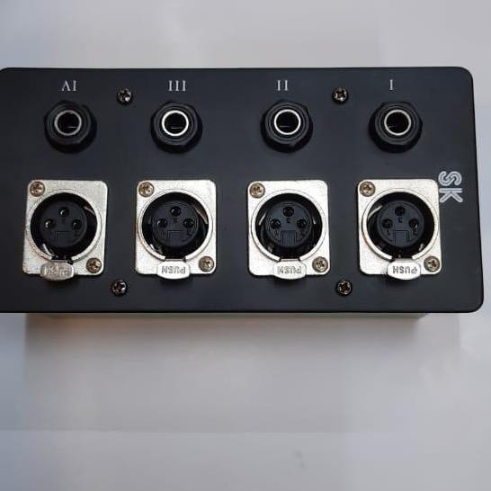 NEW Port Input Mic 4 Channel Panel Box Microphone 4 Input Xlr Canon