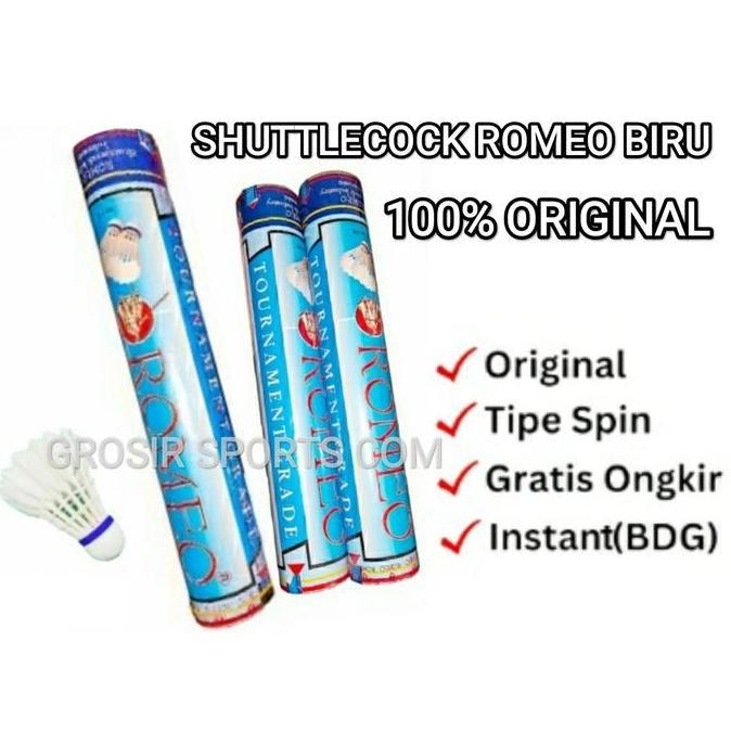 TERMURAH - KOK / SHUTTLECOCK ROMEO BIRU ORIGINAL