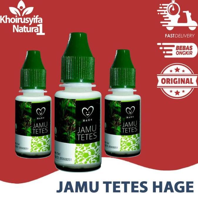 Grl- Jamu Tetes Hage Original Herbal Alami