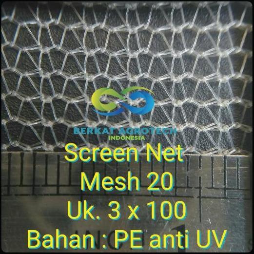 HARGA DISC - Insect Net / Screen Net Mesh 20 (3x100m)