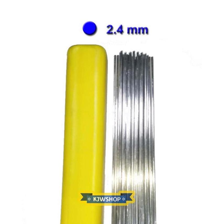 KAWAT LAS TIG ARGON STAINLESS STEEL PANJANG 1 METER WELDING ROD DIAMETER 1.2 MM 1.6 MM 2 MM 2.4 MM L