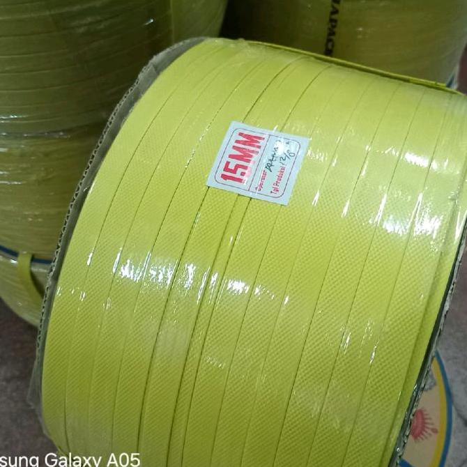 tali strapping band 15mm 7 kg raja warna kuning