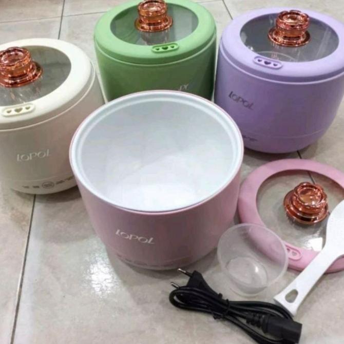 Hot Deals Vishal Rice Cooker Mini 1.6L Portable Panci Elektrik Multifungsi Kecil
