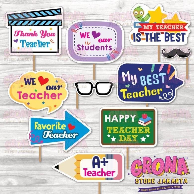 ACCPhotoboothHari Guru 2 /AksesorisFoto Happ Teacher day / PhotoProps Hari Guru