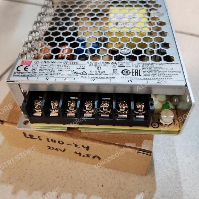 MEANWELL Power Supply LRS-100-24 LRS 100 24 LRS10024 MEAN WELL