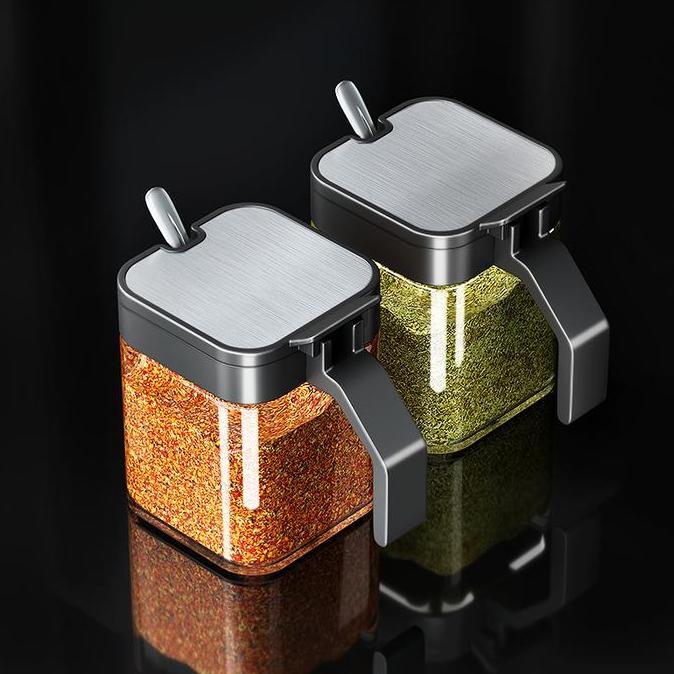 Pengiriman Cepat Kotak Bumbu, Toples Bumbu, Wadah Garam, Untuk Dapur Rumah Tangga, Tempat Garam Dan 