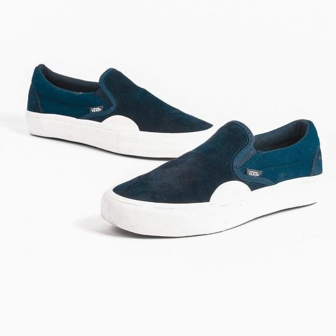 Vans Slip On Pro Rubber Dress Blue White Original