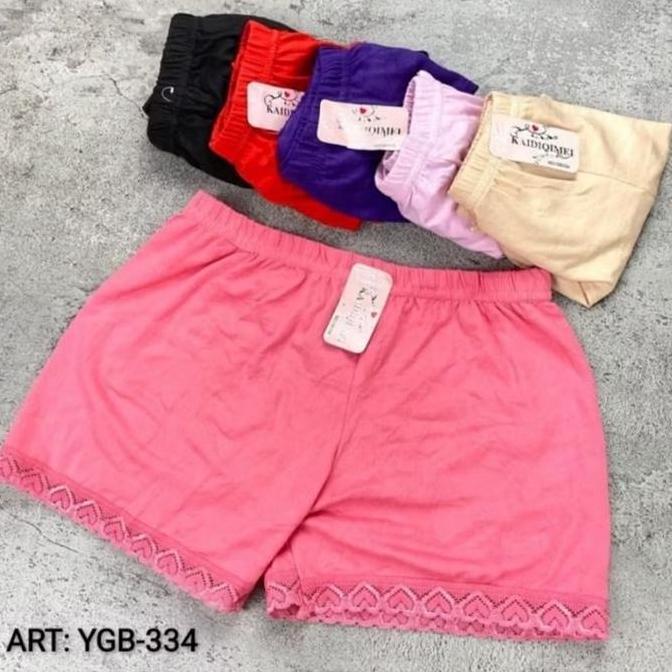 Promo 6 pcs Celana Dalam Wanita Strit Sort Renda Bawah Nyaman Katun Diskon