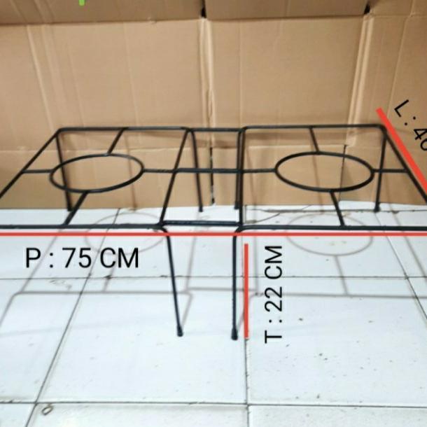 PROMO KAKI TATAKAN KOMPOR DOUBLE / TANGKRINGAN PANCI / OVEN KUE DLL.