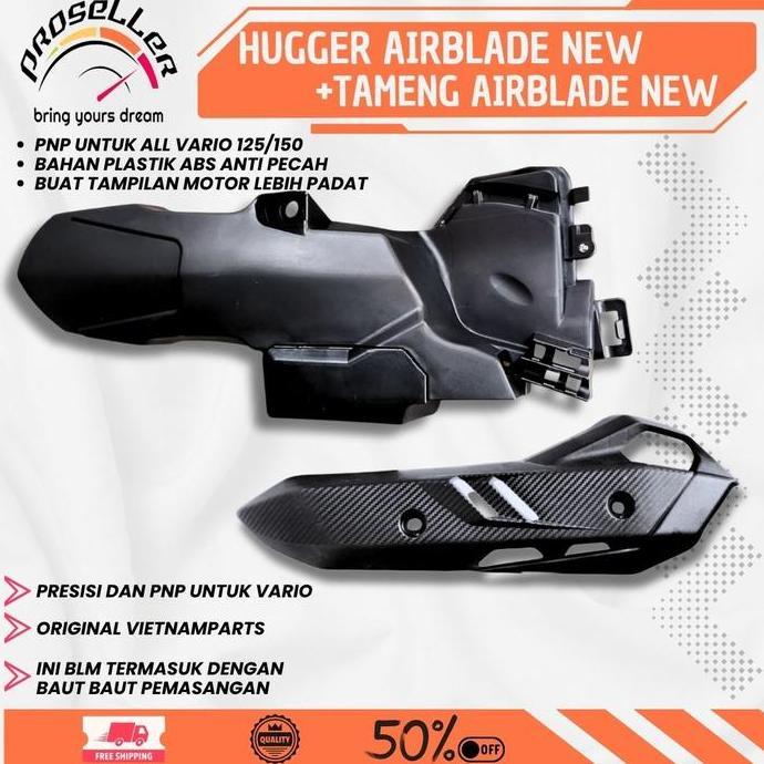 Hugger Airblade Spakbor Kolong Vario Plus Tameng Knalpot Hugger Vario Old 125 150 Pnp Spkbor Matic S