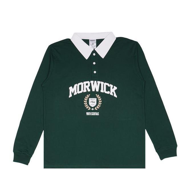 MORWICK Polo Shirt Rugby Pria Clap - Green