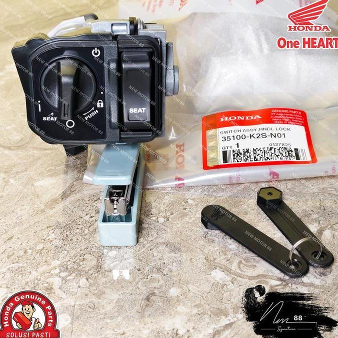 Kunci Kontak Keyless Set Assy Vario 160 Scoopy New K2F Vario 125 eSP New K2V Stylo 160 Original AHM 