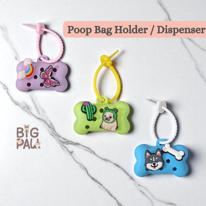 BigPaw Poop Bag Holder / Poop Bag Dipenser | Kapsul Poop Bag Dispenser Kantong Pup Anjing Kucing Ana