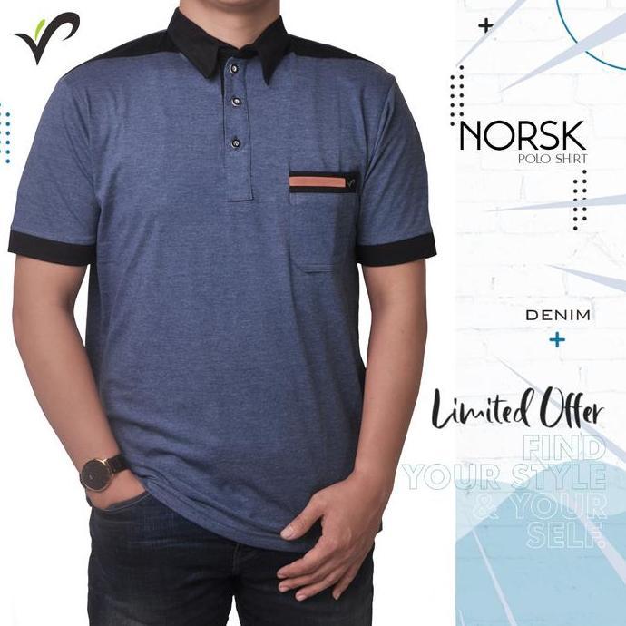 Kaos Polo Shirt Kerah Pria Wangki Big Size Golf - NORSK