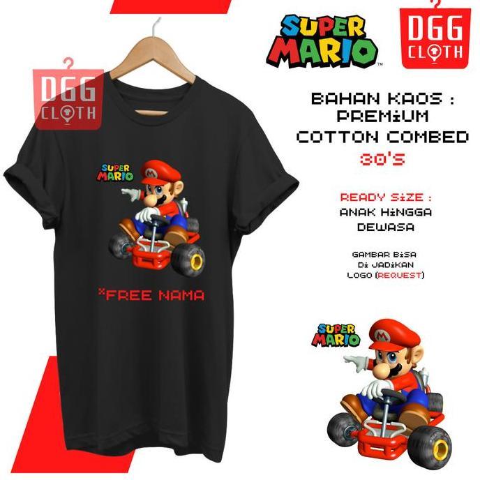 KAOS MARIO BROSS CARTOON ,BAJU MARIO BROSS LUCU TYPE 6