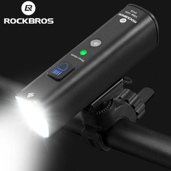 Promo Lampu Depan Sepeda Rockbros RHL 1000 Lumens Bicycle Headlamp IPX6 COD