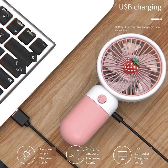 Kipas Angin Genggam / Kipas Angin Buah Silikon/Kipas Angin Outdoor Mini Fan FORSALE