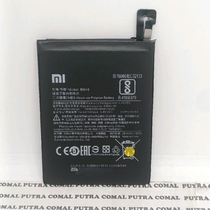 NEW XIAOMI REDMI NOTE 6 PRO BN48 BN-48 ORIGINAL BATRE BATERE BATRAI BATERAI XIAOMI REDMI NOTE 6 PRO 